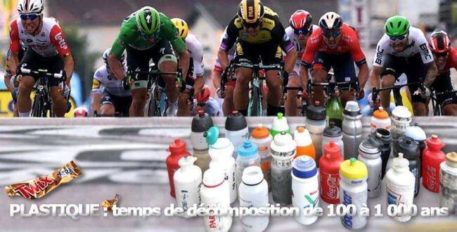 Nettoyage des routes du Tour de France.