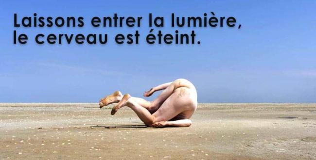 Bronzage du périnée.