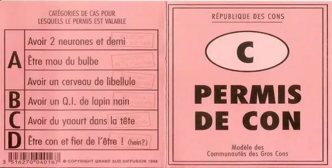 Jeux de mots à la con.