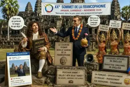 Sommet de la Francophonie, Macron défend le Français… en Anglais