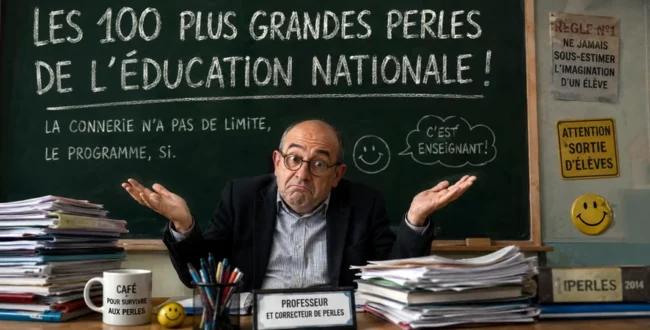Les 100 plus grandes perles de l&rsquo;Éducation Nationale – 1/4